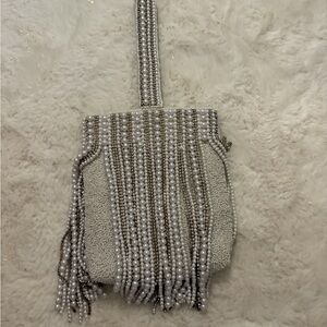 Zara Beaded Pearl Handbag